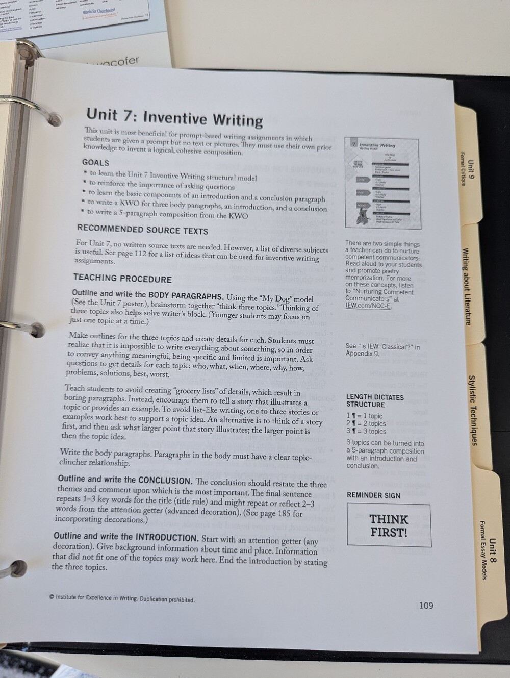 IEW Year 1 Level A Kit Premier Homeschool Writing Curriculum*No Videos Included - Picture 13 of 15